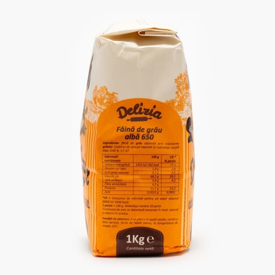 Făină de grâu albă 650 pentru brutărie 1kg