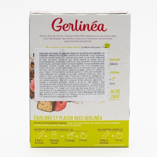 Batoane cu zmeură învelite în ciocolată negră 12x31g