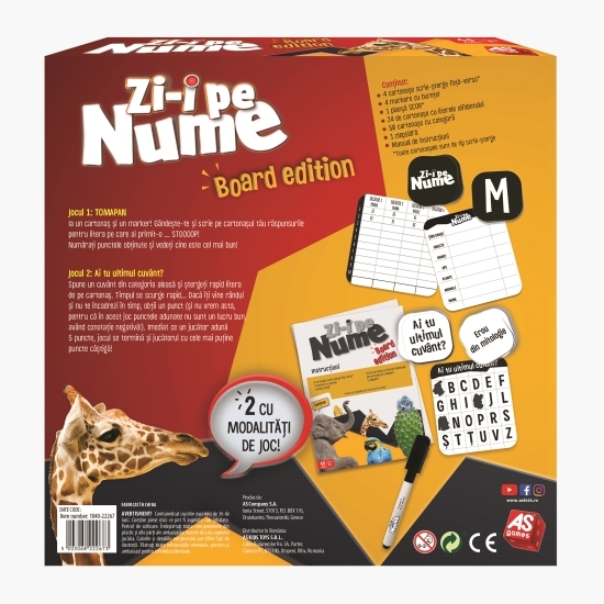 Zi-i pe nume (board edition) joc 8+ ani
