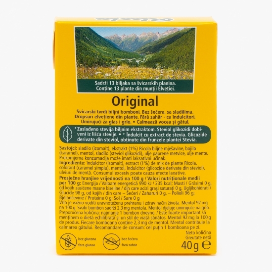 Dropsuri din plante Original fără zahăr adăugat 40g