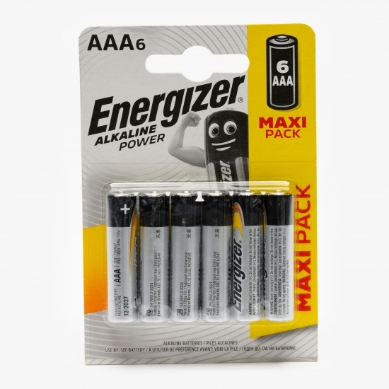 Baterie Alkaline Power AAA/LR03, 6 buc