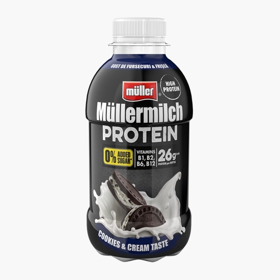 Băutură proteică din lapte cu gust de fursecuri, cu îndulcitori, 400g