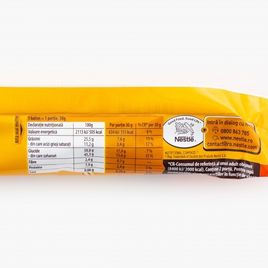 Baton de ciocolată cu arahide Duo 2x30g