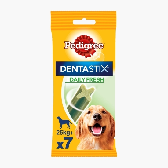Batoane dentare pentru câini de talie mare, 7 buc, 270g, DentaStix Daily Fresh