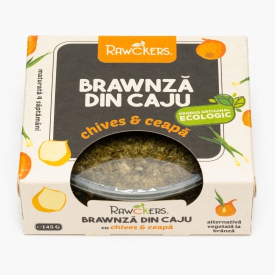 Specialitate Brawnză din caju cu chives și ceapă eco, maturată 145g