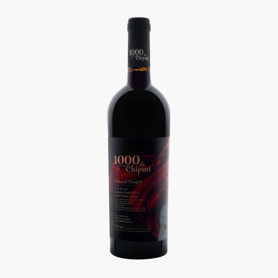 Vin roșu sec Fetească Neagră, 15.5%, 750ml