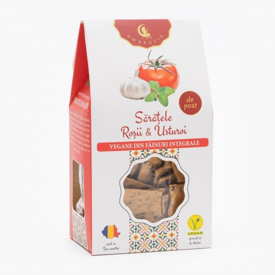 Sărățele vegane cu roșii și usturoi 125g