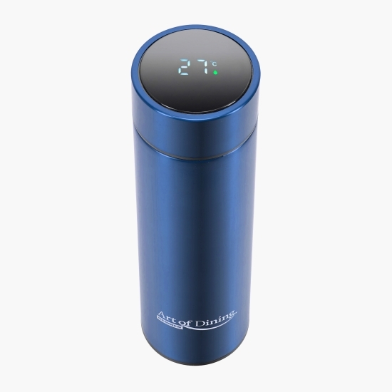Termos inox albastru cu indicator led capacitate 450ml