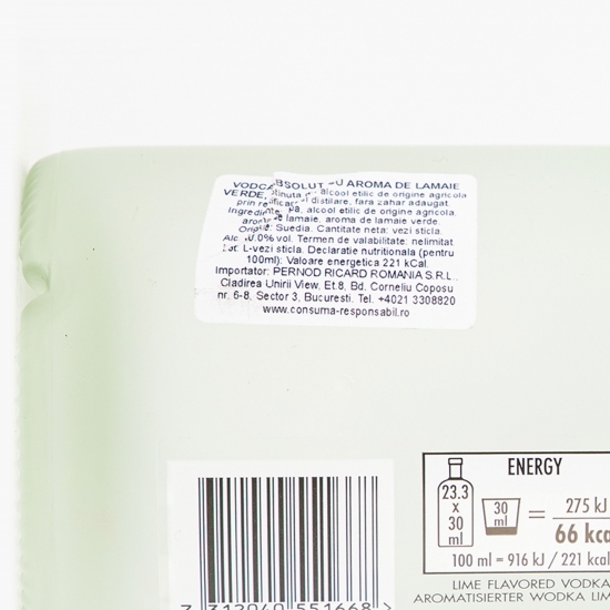 Vodcă Lime 40% alc. 0.7l