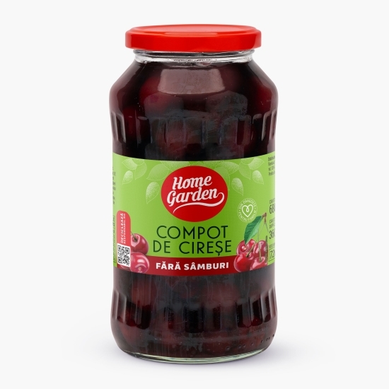 Compot de cireșe, fără sâmburi, 680g