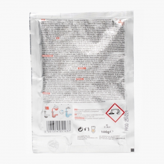 Granule pentru desfundarea țevilor cu apă caldă 100g