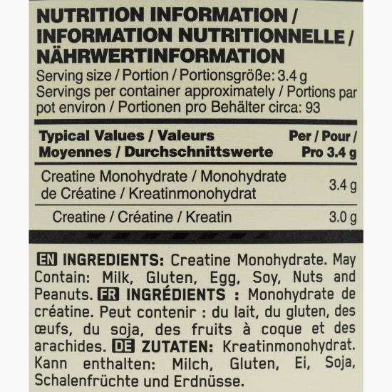Creatină monohidrată micronizată 317g 