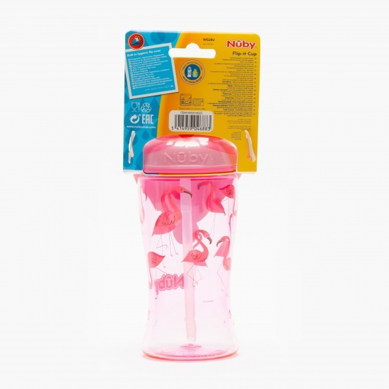 Pahar cu pai Flip It, +3 ani, 360ml