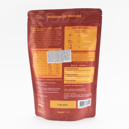 Pulbere de cacao eco 250g