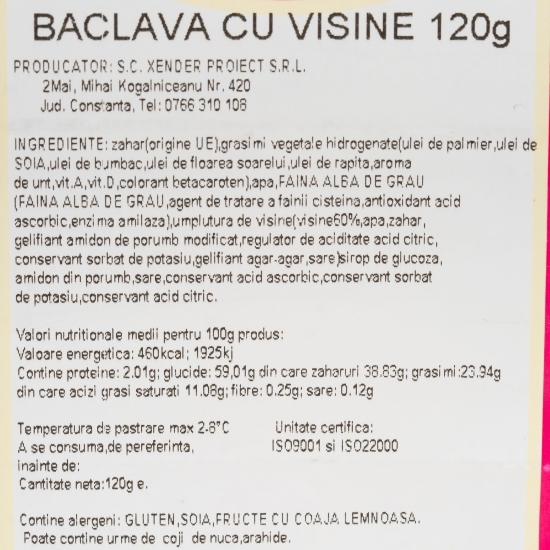 Baclava cu vișine 120g