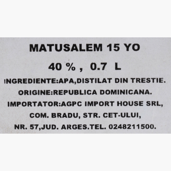 Rom 15YO 40% alc. 0.7l + cutie