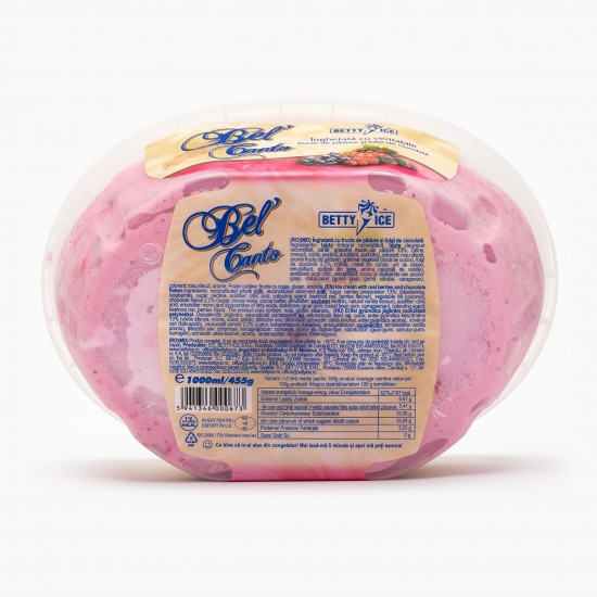 Înghețată cu fructe de pădure și fulgi de ciocolată 455g