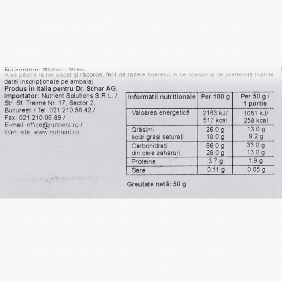 Napolitane cu cremă de alune fără gluten Pocket 50g 
