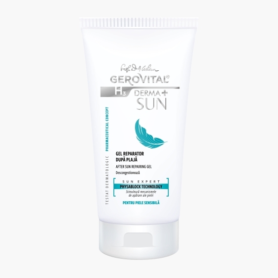 Gel reparator după plajă H3 Derma+ Sun, 150ml