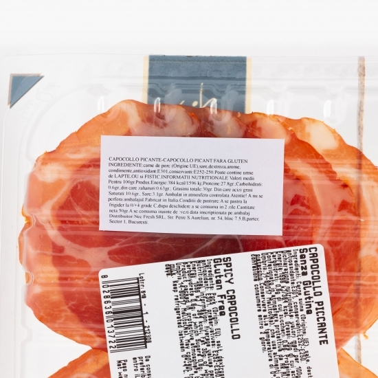 Capocollo piccante feliat fără gluten 50g