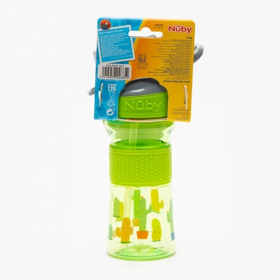 Pahar din tritan cu muștiuc din silicon și mâner, +3 ani, 360ml