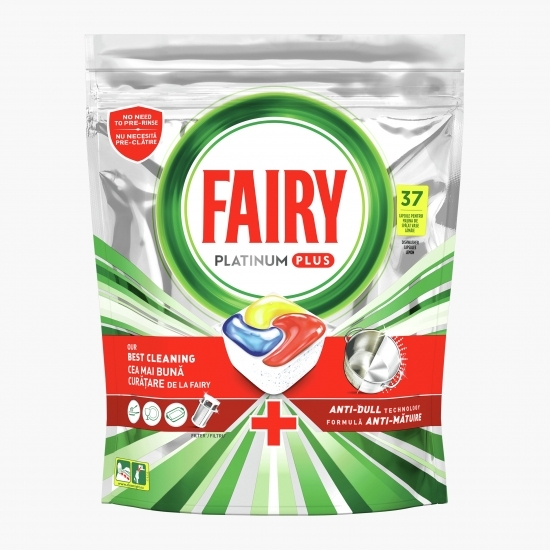 Detergent automat capsule pentru mașina de spălat vase Platinum plus, 37 spălări