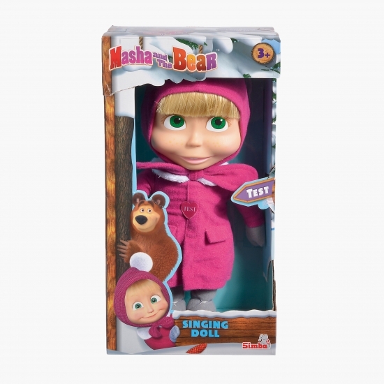 Păpușă Masha and the Bear, Masha cântă, 30 cm 1+ ani