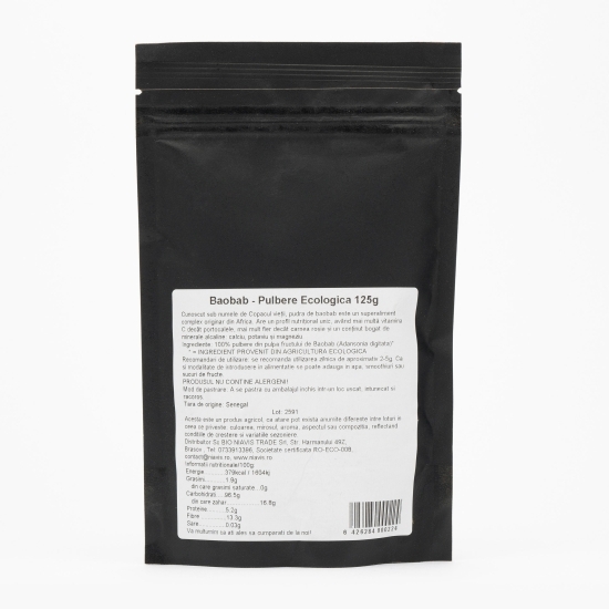 Baobab pulbere ecologică 125g