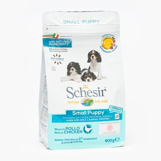 Hrană uscată pentru câini juniori de talie mică, 800g, Small Puppy Monoprotein cu pui