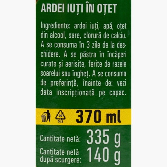 Ardei iuți în oțet 370ml