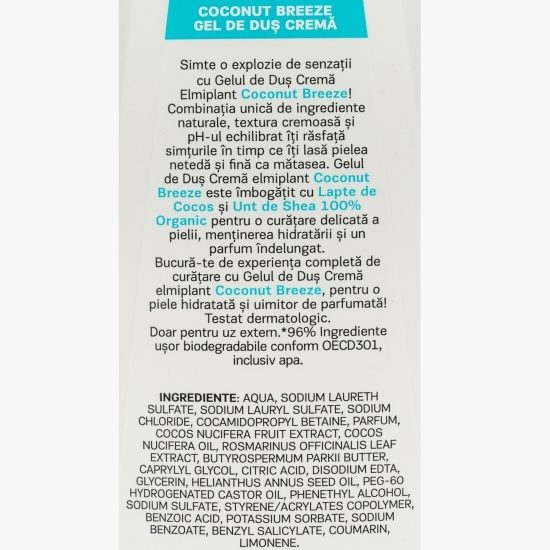 Gel de duș cremă Coconut Breeze 0.75l