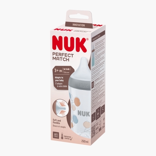 Biberon Perfect Match, M, +3 luni, 260ml