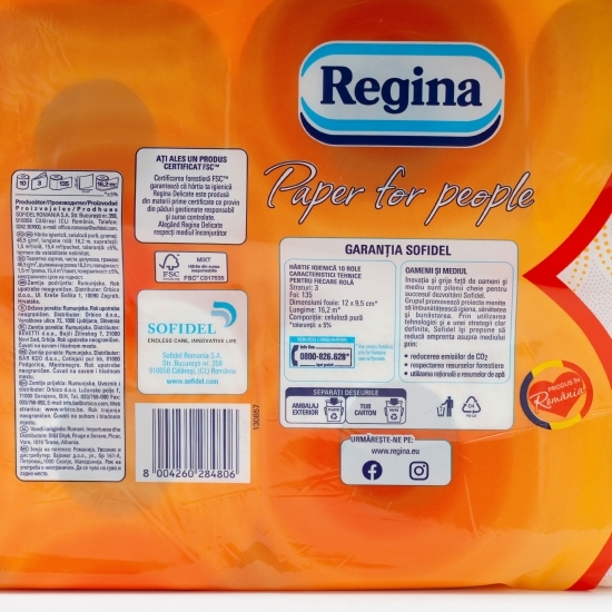 Hârtie igienică Peach 10 role, 3 straturi