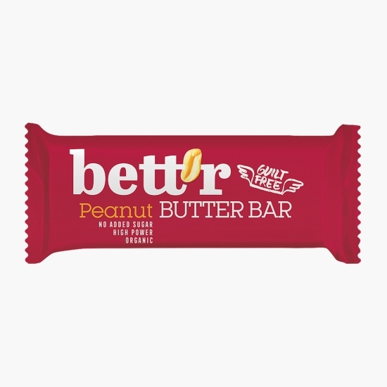 Baton eco cu cremă de arahide, fără zahăr adăugat 30g