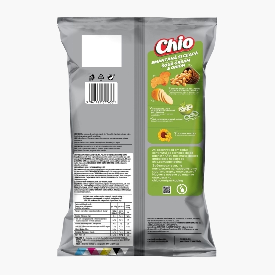 Chipsuri din cartofi cu gust de smântână și ceapă 125g