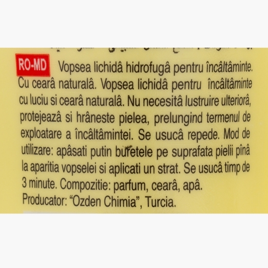 Cremă de pantofi lichidă, neutru, 75ml