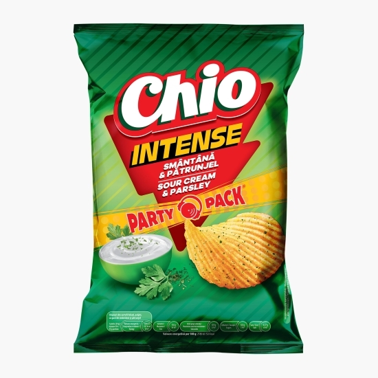 Chipsuri ondulate din cartofi cu gust de smântână și pătrunjel, Intense 160g