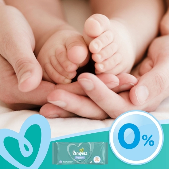 Șervetele umede pentru bebeluși, Fresh Clean baby scent, 52 buc