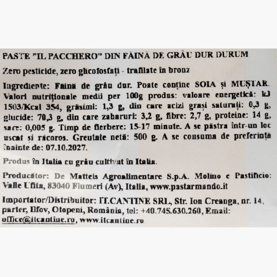 Paste Il pacchero 500g