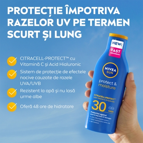 Loțiune protecție solară Protect & Moisture, SPF 30, 200ml