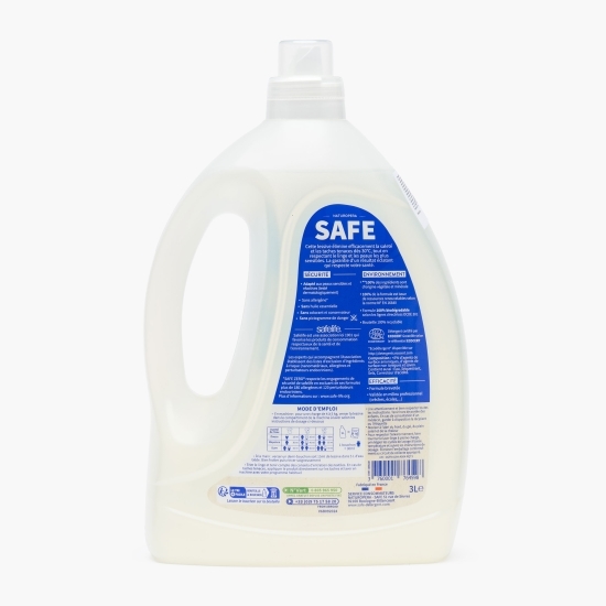 Detergent de rufe lichid bio, fără parfum, 3l 	