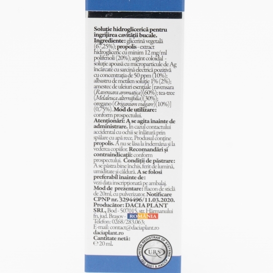 Spray cu propolis și albastru de metilen 20ml 