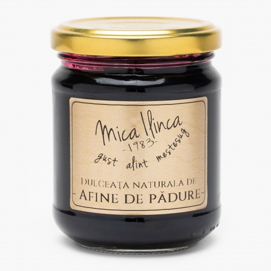 Dulceață naturală de afine de pădure 220g
