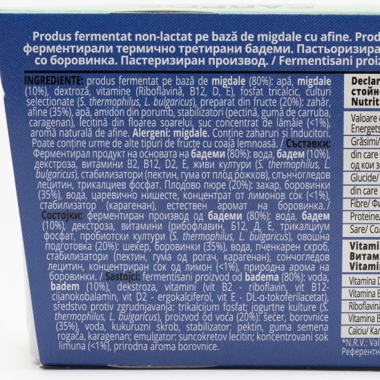 Produs fermentat din migdale cu afine Carpos 2x125g