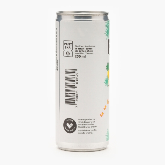 Apă carbogazoasă eco cu aromă de ananas și cocos 250ml