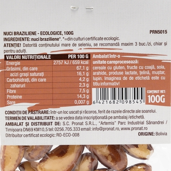 Nuci Brazilia ecologice 100g
