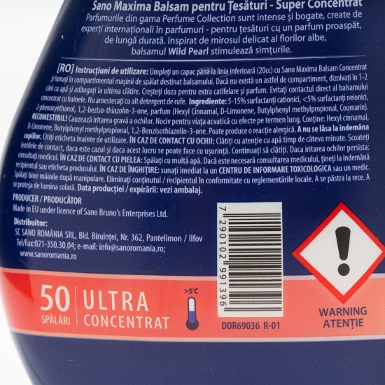 Balsam pentru țesături Wild Pearl ultra concentrat, 40 spălări, 1l