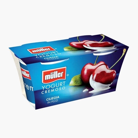 Pachet iaurt cu bucăți de cireșe 2x125g 