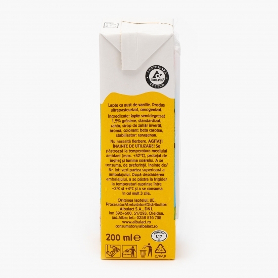 Lapte UHT cu gust de vanilie 200ml