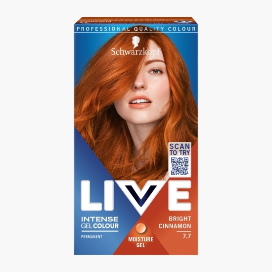 Vopsea de păr permanentă sub formă de gel 7.7 Bright cinnamon 142.5ml